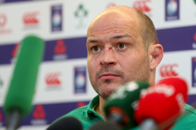 Rory Best during the post match press conference