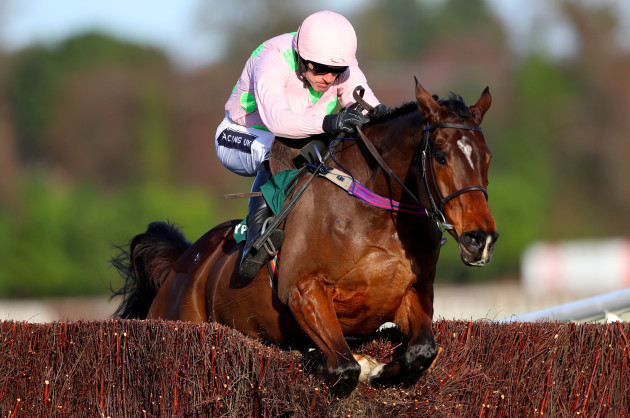 Ruby Walsh onboard Douvan clears the last on his way to winning