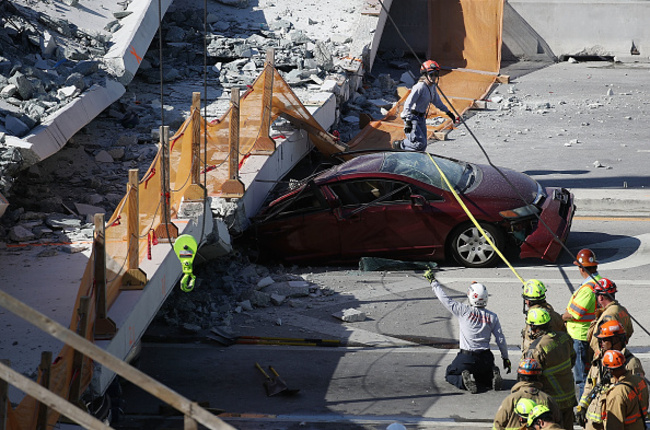 Multiple Fatalities Reported After Collapse Of Pedestrian Bridge In Miami