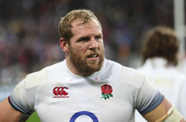 EnglandÕs James Haskell dejected after the match