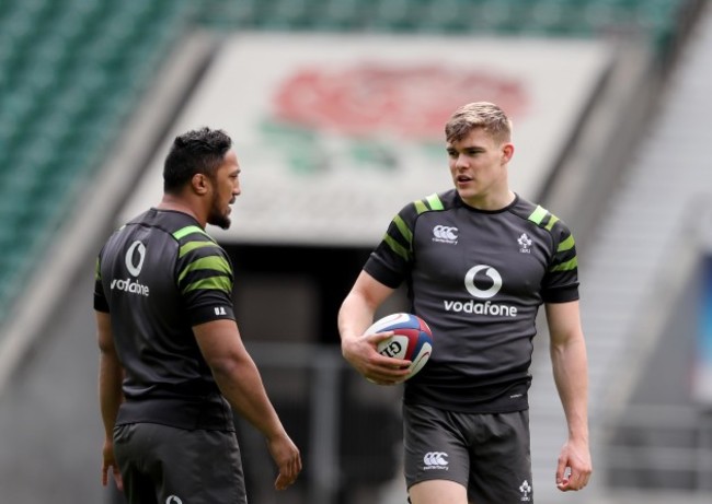 Bundee Aki and Garry Ringrose