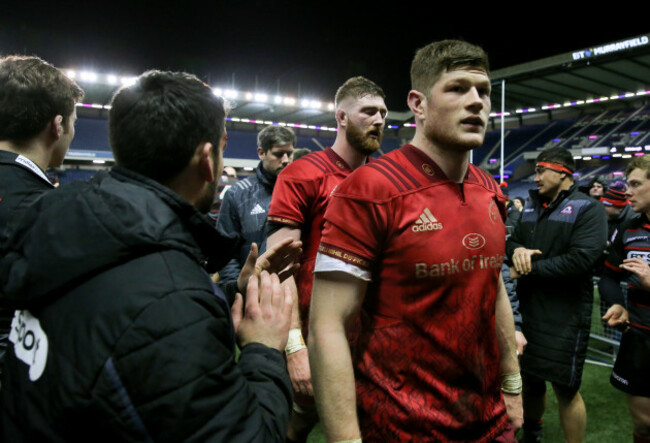 Darren O’Shea and Jack O’Donoghue dejected after the game