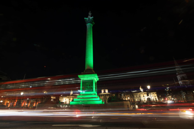 NELSON’S COLUMN, LONDON, JOINS TOURISM IRELAND’S GLOBAL GREE