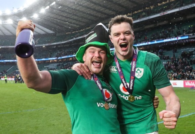 Jack McGrath and James Ryan celebrate winning