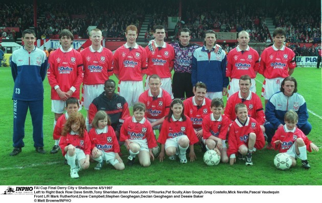 Shelbourne Team FAI Cup Final 4/5/1997