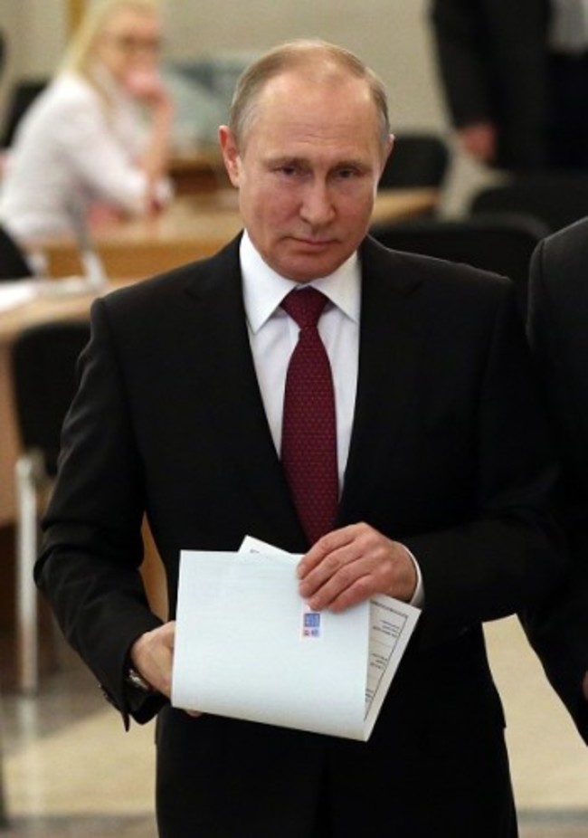 Russians Go To The Polls For The Presidential Election