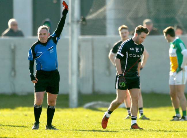 James Molloy red card's Stephen Coen