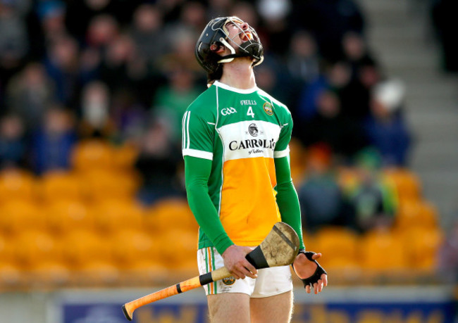 Ben Conneely reacts at the final whistle