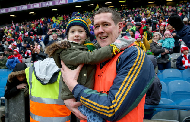 Kevin O’Brien celebrates with daughter Emily