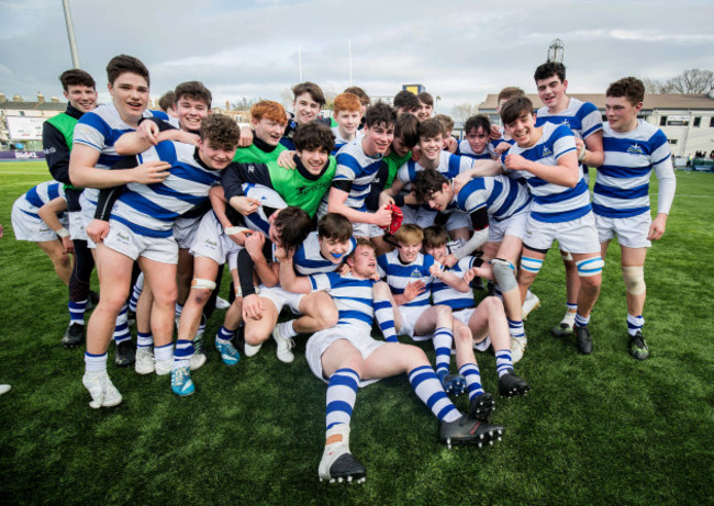 Blackrock celebrate after the game