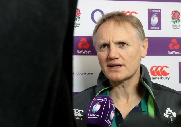 Joe Schmidt before the game