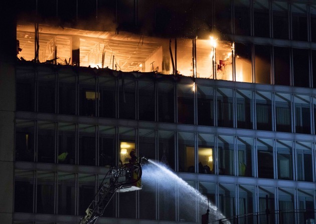 21/3/2018. Metro Hotel Fire Ballymun. Photo: Eamonn Farrell/RollingNews.ie