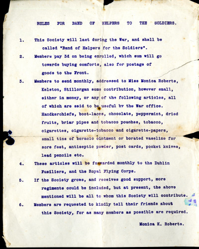 Rules for Band of Helpers to the Soldiers