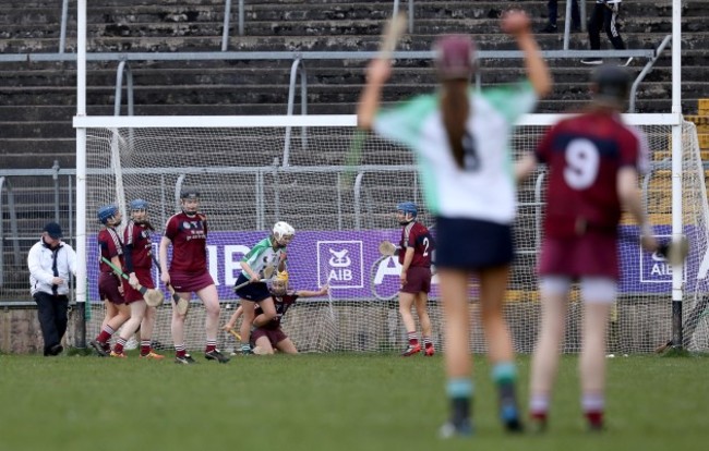 Sinead Cannon scores a goal