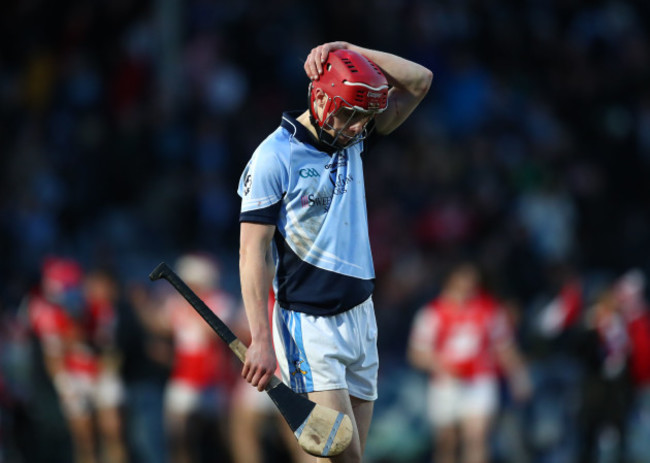 Adrian Breen dejected at the final whistle