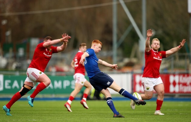 Ciaran Frawley kicks the ball