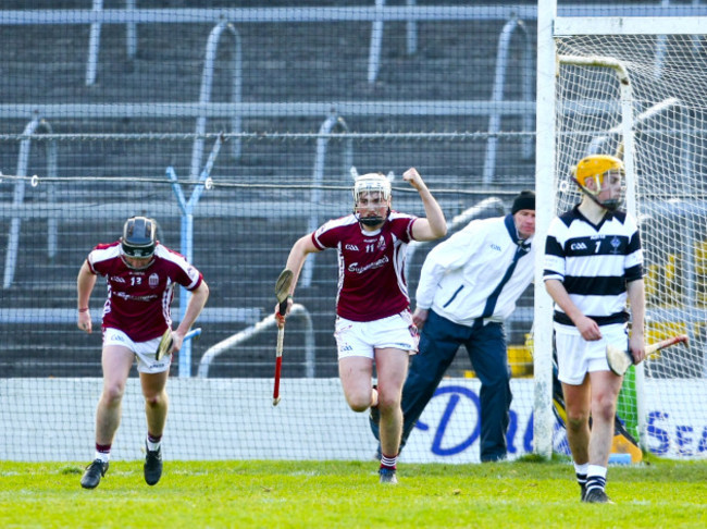 Adam Brett celebrates scoring in injury time