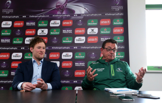 Kieran Marmion and Kieran Keane during the post match press conference