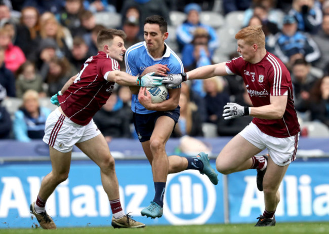 Dean Rock with Eoghan Kerin and Sean Andy O'Ceallaigh