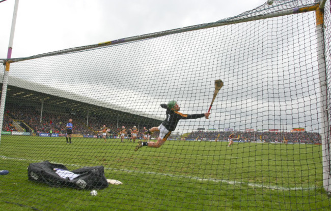 Aidan Nolan scores a penalty