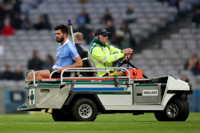 Cian O'Sullivan goes off injured