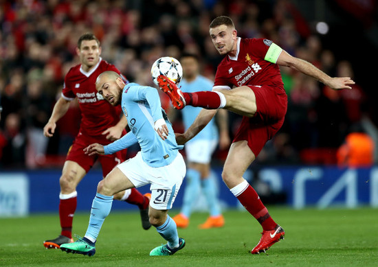 Liverpool v Manchester City - UEFA Champions League - Quarter Final - First Leg - Anfield