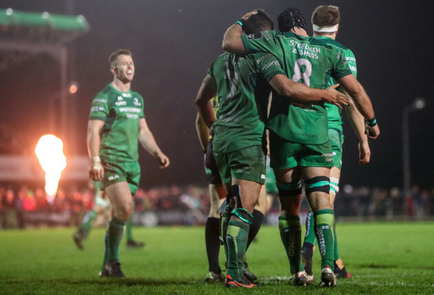 Jarrad Butler celebrates with John Muldoon