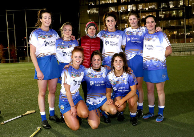 Denise Gaule, Emma Kavanagh, 2016 Team Manager Ann Downey, Miriam Walshe, Catherine Foley, Anne Dalton, Colette Dormer, Katie Power and Meighan Farrell after the game