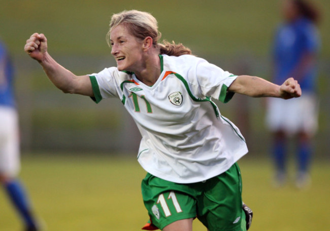 Olivia O'Toole celebrates