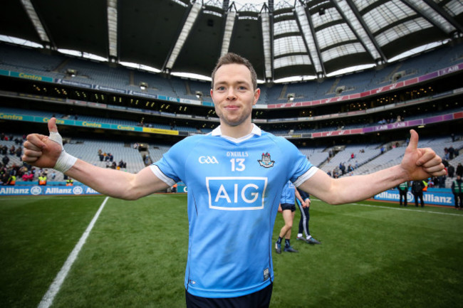 Dean Rock celebrates after the game