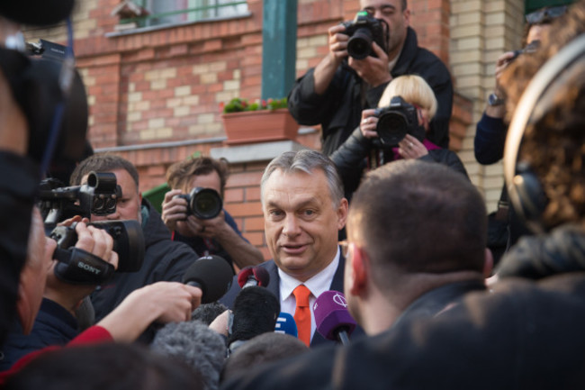 HUNGARY-BUDAPEST-PARLIAMENTARY ELECTION-VOTING