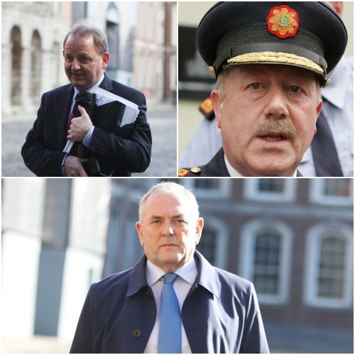 Clockwise from top left: Maurice McCabe, Martin Callinan and John McGuinness TD