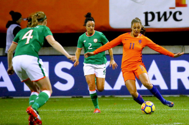 Lieke Martens with Louise Quinn