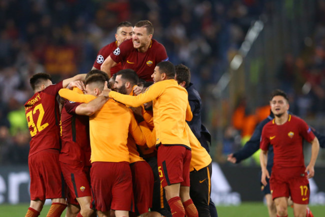 Italy: AS Roma v FC Barcelona - UEFA Champions League Quarter Final Second Leg