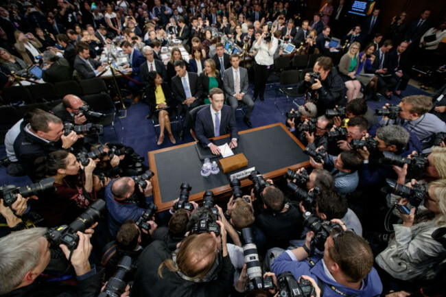 U.S.-WASHINGTON D.C.-FACEBOOK-ZUCKERBERG-HEARING