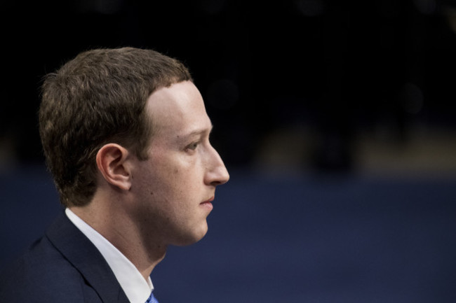 Facebook CEO Mark Zuckerberg Hearing