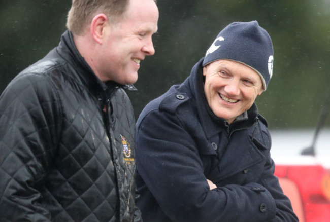 Joe Schmidt attends the game