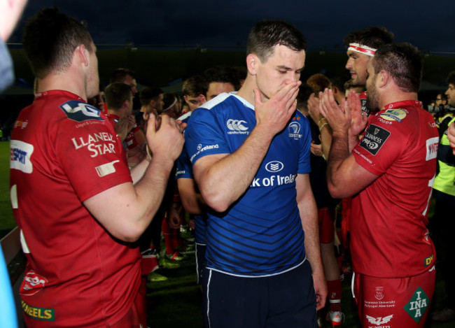 Johnny Sexton dejected after the game