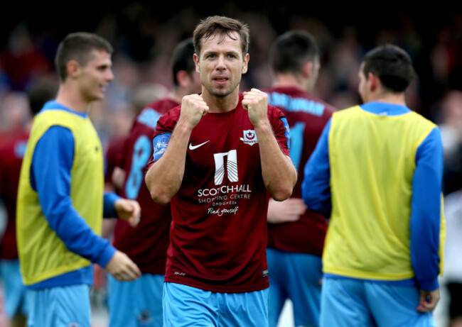 Declan O'Brien celebrates