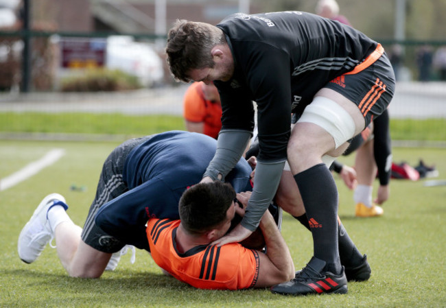 Keith Earls, Conor Murray and Peter O'Mahony