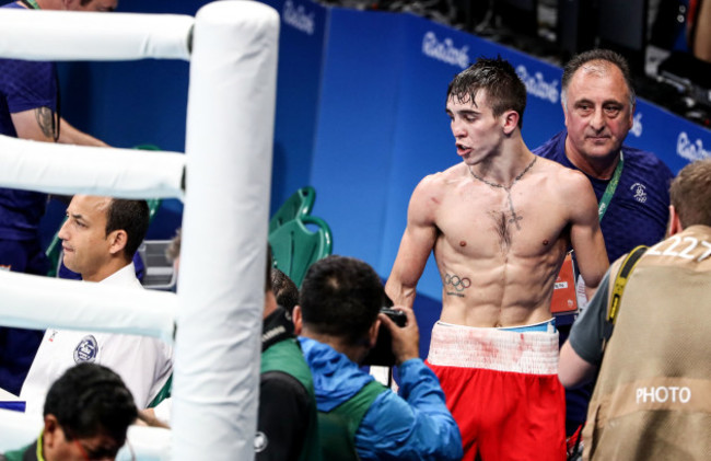 Michael Conlan following his defeat to Vladimir Nikitin