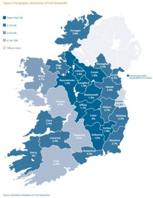 Map of Ireland