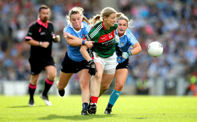 Deirdre Murphy and Martha Byrne with Cora Staunton