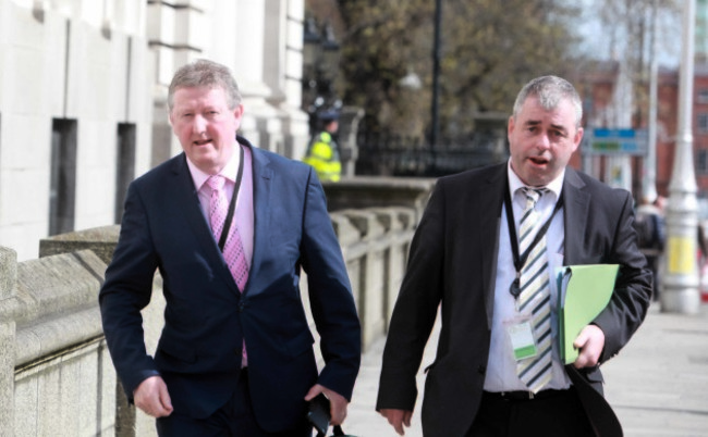fILE Photo Independent Alliance may hold vote to settle members&rsquo; dispute Kevin &lsquo;Boxer&rsquo; Moran and Se&aacute;n Canney disagree over rotating ministerial post, End.