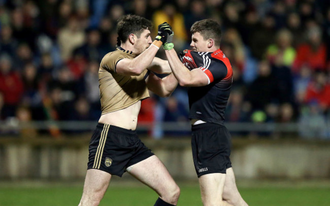 Eoin O’Donoghue and Shane Enright scuffle