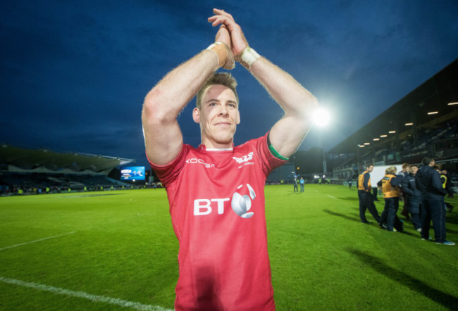 Liam Williams celebrates