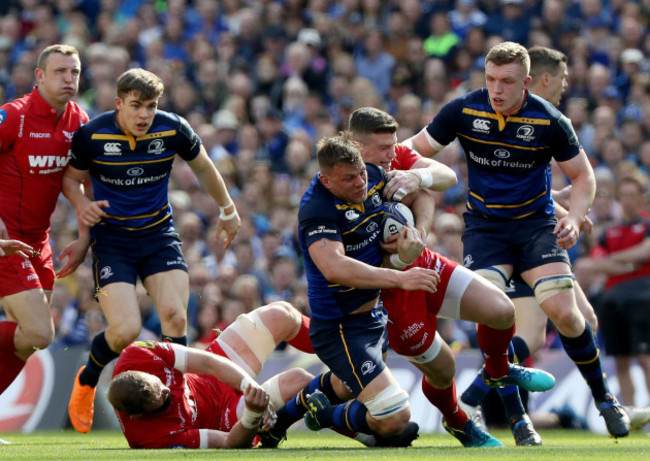 Jordi Murphy with John Barclay and Scott Williams