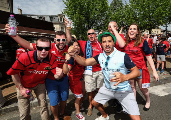 Munster and Racing fans ahead of the game