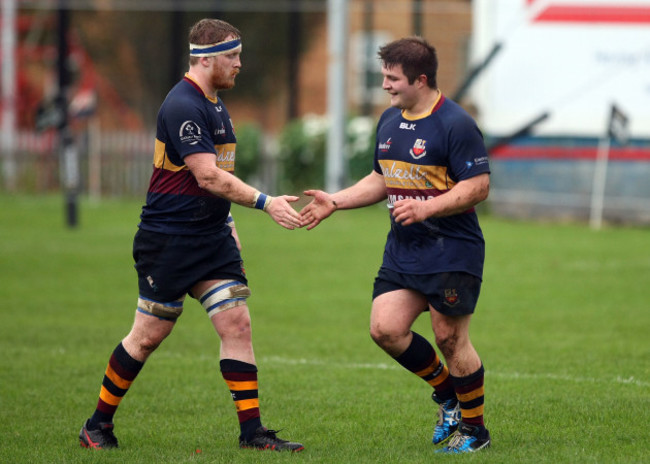 Stu Cromie celebrates his try