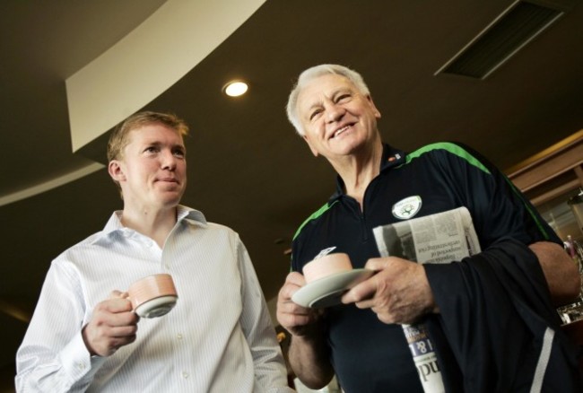 Steve Staunton and Bobby Robson